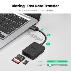 UGREEN USB 3.0 Card Reader TF+SD CR127