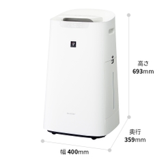 Máy lọc không khí bù ẩm Sharp KI-NX75-W | Auto Clear | Plasmacluster 25000