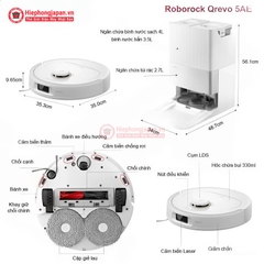 Robot hút bụi lau nhà Roborock Qrevo 5AE