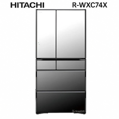Tủ lạnh Hitachi R-WXC74X-X mặt gương pha lê cao cấp nội địa Nhật