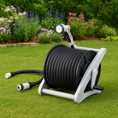 Bộ vòi tưới vườn thu rút Takagi Aurora V 50m R550CG