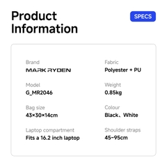 Mark Ryden MR2046-Balo Laptop Công Sở Nam Nữ