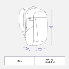 QUECHUA 20L - Arpenza NH100 Nâu