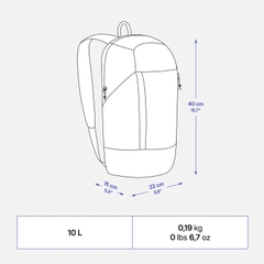 Balo QUECHUA 10L - Arpenaz NH100 Đen