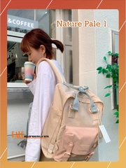 Balo Doughnut Macaroon Nature Pale  3 Series cho Học Sinh-Sinh Viên