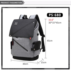 Balo Nam Nữ Thời Trang Laptop 15.6 inch Poso 680-Đen