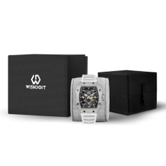 PIRATE | CAPTAIN KIDD-SILVERY WATCH (WHITE STRAP)
