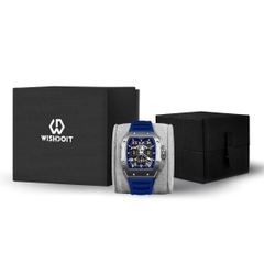 RACING | GT CHRONO-SILVERY WATCH (BLUE STRAP)