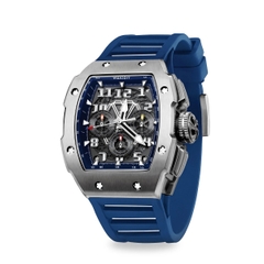 RACING | GT CHRONO-SILVERY WATCH (BLUE STRAP)
