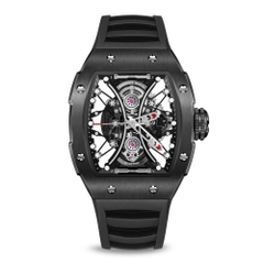 SKELETON | HOURGLASS-BLACK WATCH