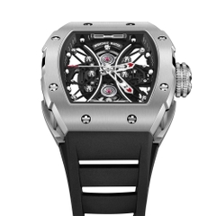 SKELETON | HOURGLASS-SILVERY WATCH