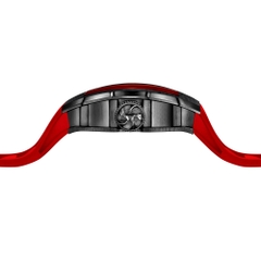 THE RUNWAY -BLACK WATCH (RED STRAP)