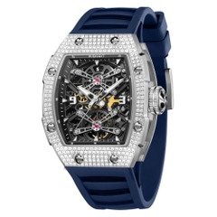 CUSTOMIZED CASE | CAPTAIN KIDD-SILVERY WATCH (BLUE STRAP)