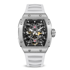 PIRATE | CAPTAIN KIDD-SILVERY WATCH (WHITE STRAP)