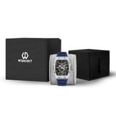 CUSTOMIZED CASE | CAPTAIN KIDD-SILVERY WATCH (BLUE STRAP)