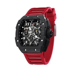 RACING | GT CHRONO-BLACK WATCH (RED STRAP)