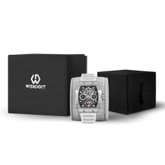 THE PIONEER - SILVER WATCH (WHITE STRAP)