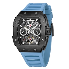 THE PIONEER - BLACK WATCH (LIGHT BLUE STRAP)