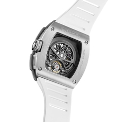 THE PIONEER - SILVER WATCH (WHITE STRAP)