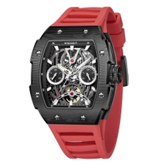 THE PIONEER - BLACK WATCH (RED STRAP)