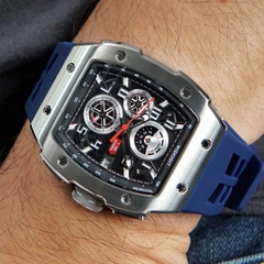 RACING | F-150 CHRONO-SILVERY WATCH (BLUE STRAP)
