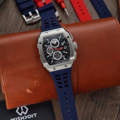 RACING | F-150 CHRONO-SILVERY WATCH (BLUE STRAP)
