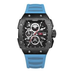 RACING | F-150 CHRONO-BLACK WATCH (LIGHT BLUE STRAP)
