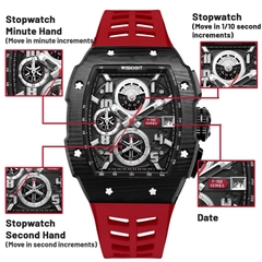 RACING | F-150 CHRONO-BLACK WATCH (LIGHT BLUE STRAP)