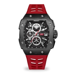 RACING | F-150 CHRONO-SILVERY WATCH (RED STRAP)