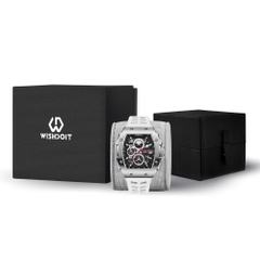 RACING | F-150 CHRONO-SILVERY WATCH (WHITE STRAP)