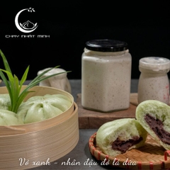 Bánh bao nhân đậu đỏ ca cao