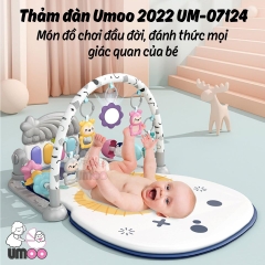 Thảm Đàn  Umoo ( Xám _Cam _ xanh )UM_70124