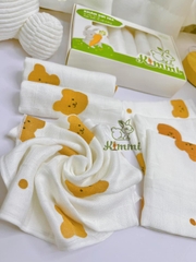 Hộp 6 Khăn Sữa Sợi Tre Cao Cấp  KIMMI