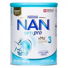 Sản phẩm dinh dưỡng NAN 3 Optipro, cho trẻ từ 12-18 tháng tuổi, hộp 800g