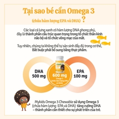 Mykids Omega 3 Chewable (750mg×75 viên)