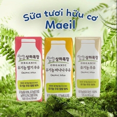 Sữa Hữu Cơ Maeil 125 ml  ( Lốc 4 Hộp ) Vị Dâu
