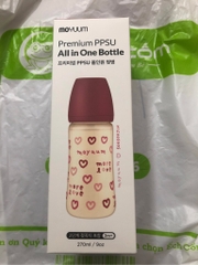Bình Sữa  Moyuum Tim Đỏ 270ml