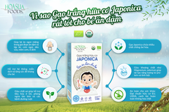 Gạo trắng Hữu Cơ  Japonica Hoa Sữa1kg