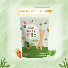 Bánh Gạo Lứt  Thanh Dài Mom Care Vị Cải Bó Xôi +Ca Rốt