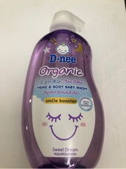 Tắm gội toàn thân Em Bé D-nee Organic tím 380ml