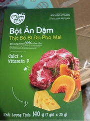 Bột Ăn Dặm Mămmy - Thịt Bò Bí Đỏ (hộp)