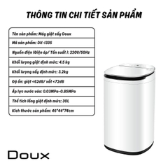Máy Giặt Sấy Doux Trắng DX1335