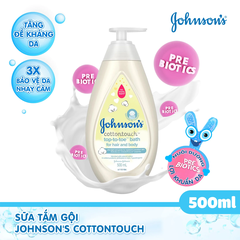 Tắm Gội JOHNSONS 500ml Cottontouch
