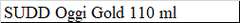 SUDD Oggi Gold 110 ml