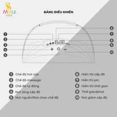 Máy hút sữa không dây, nhãn hiệu: Moaz BéBé. Model: MB - 052