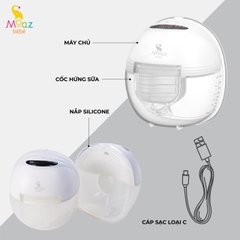 Máy hút sữa không dây, nhãn hiệu: Moaz BéBé. Model: MB - 052