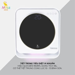 Máy tiệt trùng sấy khô tia UV-C và bảo quản bình sữa moaz MB-025