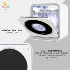 Máy tiệt trùng sấy khô tia UV-C và bảo quản bình sữa moaz MB-025
