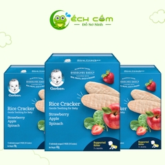 Bánh gạo Gerber vị Dâu táo cải bó xôi