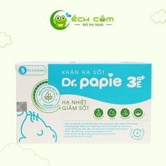 Khăn hạ sốt Dr.Papie 3mo+ (5 gói/hộp)
